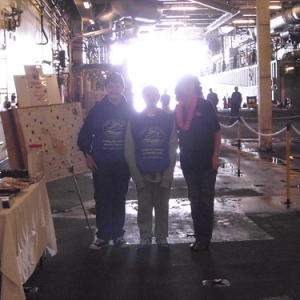 Armed Forces Day 03<br /><span style="font-size:0.8em;">Armed Forces Day, Amphibious Deck of RFA Lyme Bay – 22 June 2013<br />Aiden and Kian Pellow assisting Penny Phillips.</span> • <a style="font-size:0.8em;" href="http://www.flickr.com/photos/110395756@N08/11174081683/" target="_blank">View on Flickr</a>
